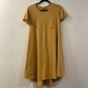 Lularoe | Mustard Swing High‎ Low Dress